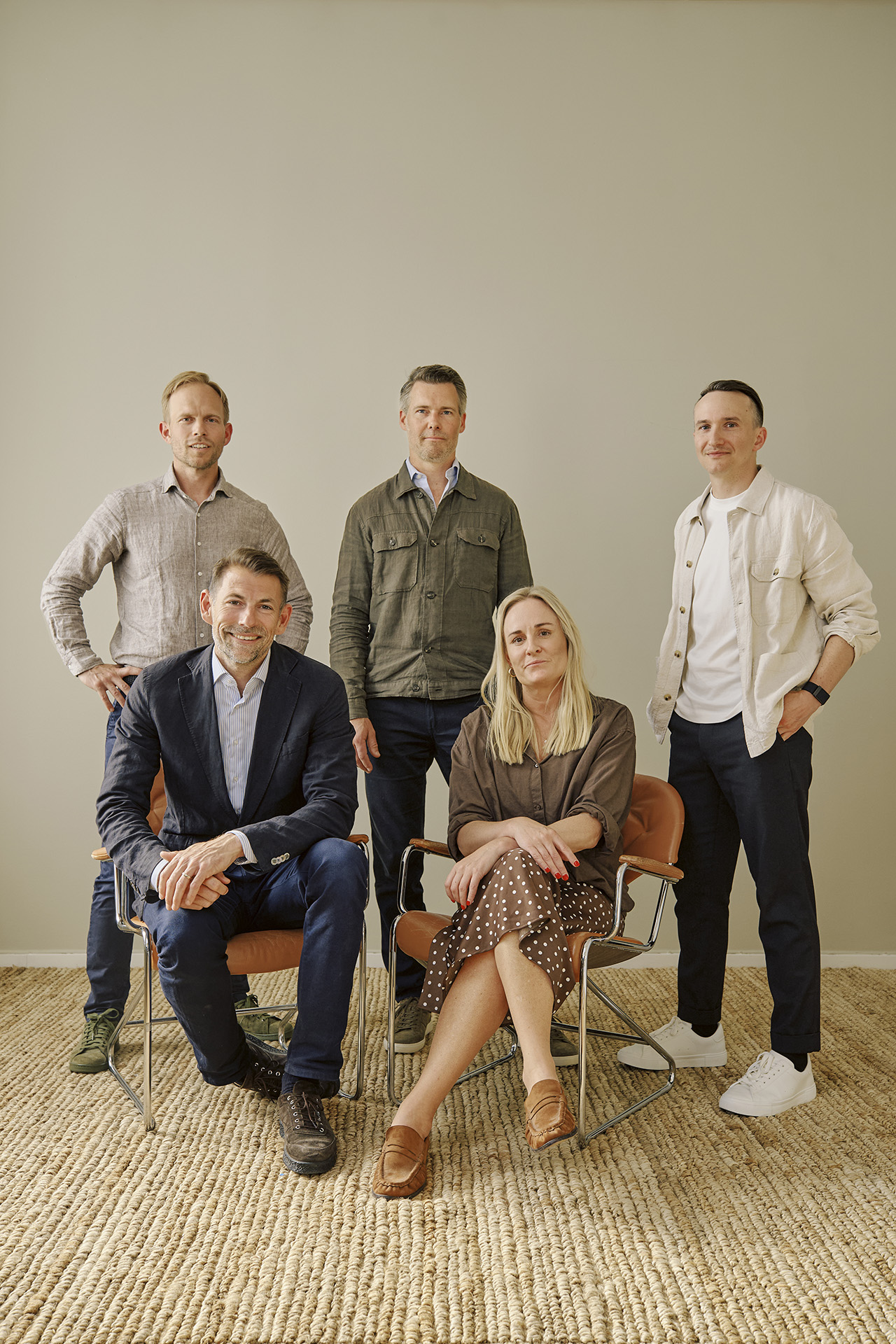 Porträtt bild av management team