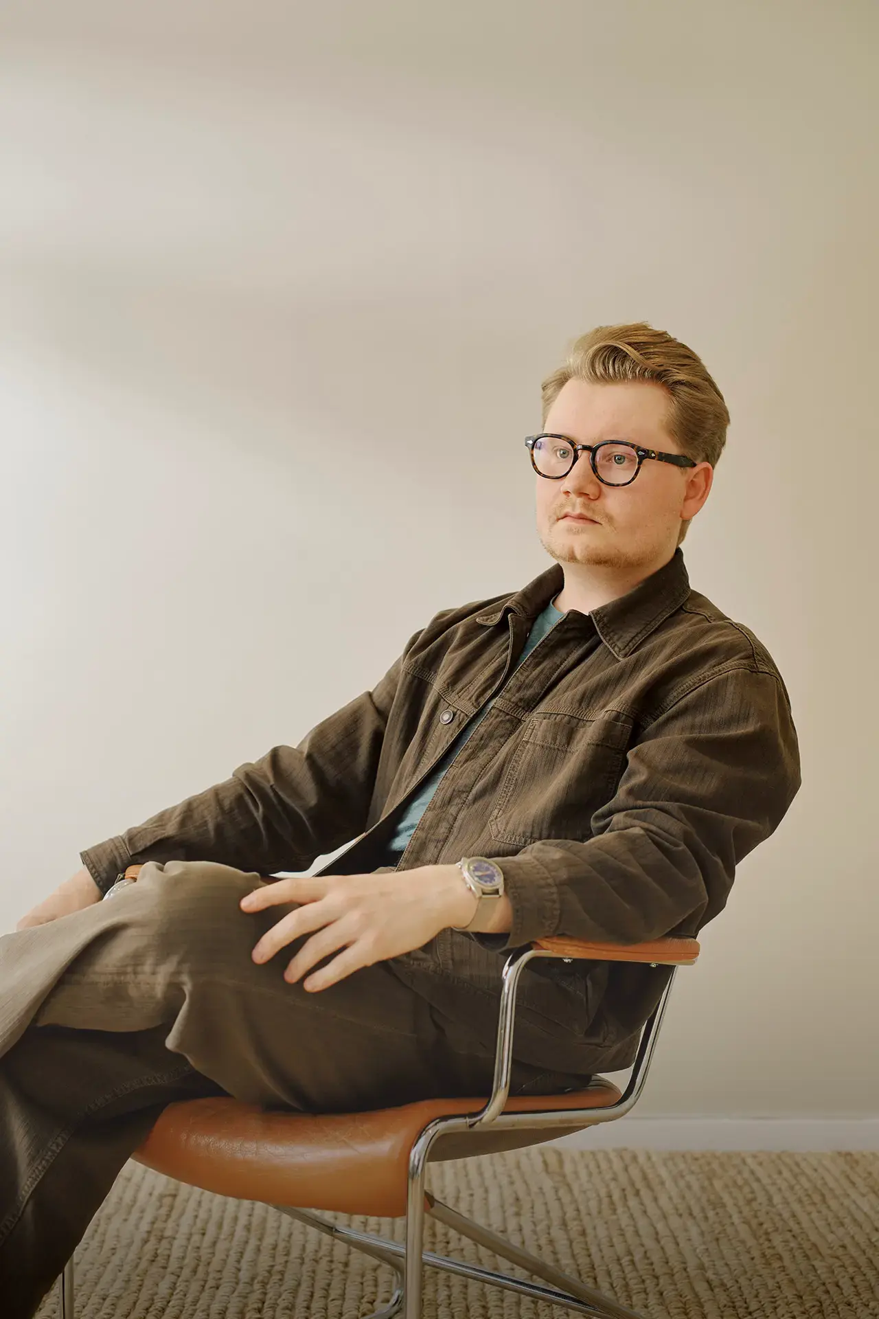 Porträtt av Alfred stannow lind